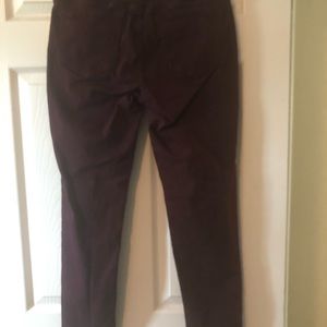 Womens dark purple skinny jeans